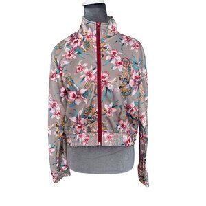 Young & Reckless Floral Print Track Jacket M